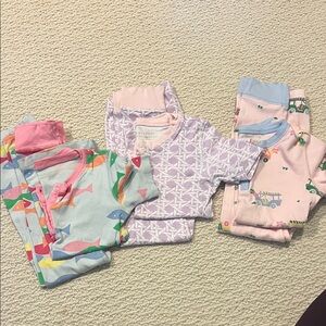 The Beaufort Bonnet Company Kids Pajama Set - Multicolor and Purple